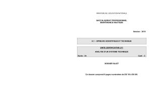 E11 Dossier Sujet bac pro MN Métropole juin 2015