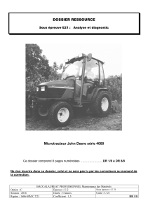 DOSSIER RESSOURCE Microtracteur John Deere série 4000