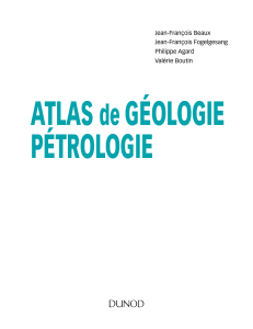 ATLAS géoLogie péTroLogie de