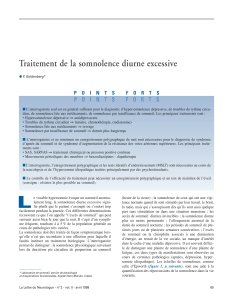 Traitement de la somnolence diurne excessive P O