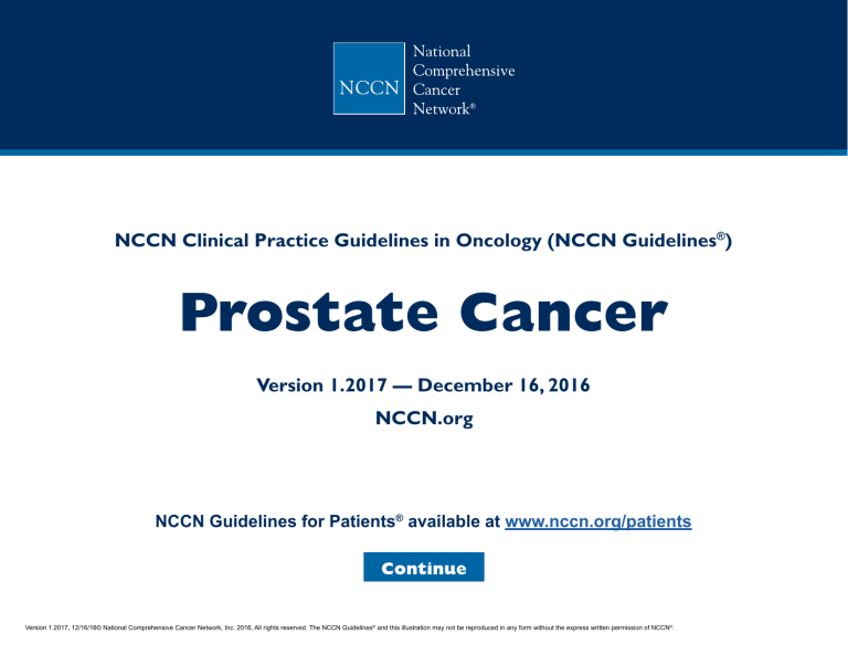 Prostate Cancer