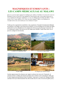 MAGNIFIQUES ET EMOUVANTS :  LES CAMPS MEDICAUX SAI AU MALAWI