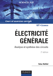 électricité générale Cours et exercices corrigés analyse et synthèse des circuits