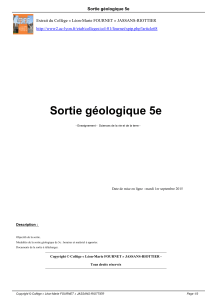 Sortie géologique 5e Extrait du Collège « Léon-Marie FOURNET » JASSANS-RIOTTIER -lyon.fr/etab/colleges/col-01/fournet/spip.php?article68