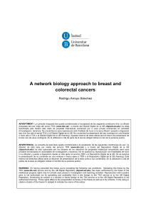 A network biology approach to breast and colorectal cancers