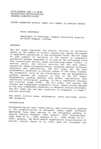 ACTA STEREOL 1992; 11/1: 89-98 QUANTITATIVE HISTOPATHOLOGY ORIGINAL SCIENTIFIC PAPER Hannu HAAPASALO