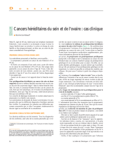 Mme D., âgée de 60 ans, traitée pour une néoplasie... rait être un cancer ovarien et non un cancer utérin....