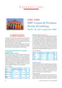ESC 2002 XX Congrès de l’European Society of Cardiology