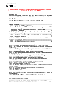 Instruction DOC-2011-19 : Procédures d’agrément, établissement d’un DICI et d’un prospectus et information périodique des OPCVM étrangers commercialisés en France - Modifications apparentes