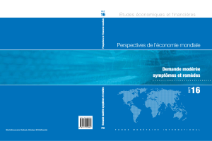 16 Perspectives de l’économie mondiale Demande modérée symptômes et remèdes