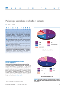 Pathologie vasculaire cérébrale et cancers M P