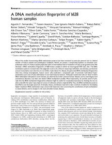 A DNA methylation fingerprint of 1628 human samples