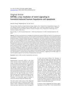 Original Article KRT6B, a key mediator of notch signaling in