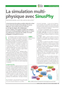 La simulation multiphysique avec SinusPhy - Revue technologie n°179