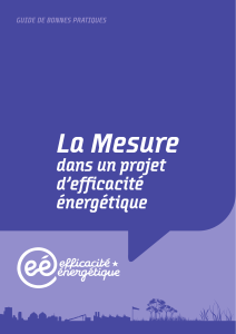 Le rôle de la mesure dans un projet d’efficacité énergétique