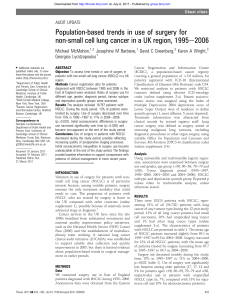 Population-based trends in use of surgery for e2006 Michael McMahon,