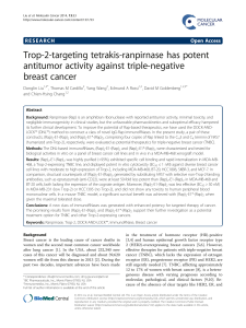 Trop-2-targeting tetrakis-ranpirnase has potent antitumor activity against triple-negative breast cancer