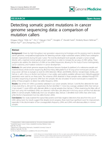 Detecting somatic point mutations in cancer mutation callers