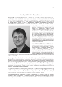 Chaire Sporck 2010-2011 : Richard S