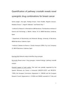 Quantification of pathway crosstalk reveals novel