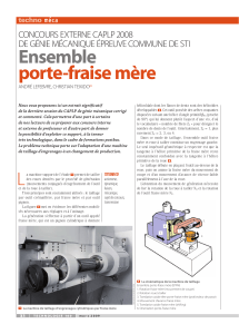 Concours externe CAPLP 2008 de Génie Mécanique - Ensemble porte-fraise mère - Revue technologie n°160