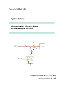 Compensateur d’harmoniques et de puissance réactive Système didactique Publication RESELEC 2002