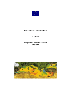 PARTENARIAT EURO-MED ALGERIE Programme Indicatif National