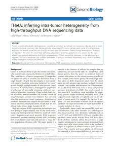 THetA: inferring intra-tumor heterogeneity from high-throughput DNA sequencing data Open Access