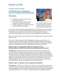 Bulletin du FMI Le FMI réfléchit à la configuration