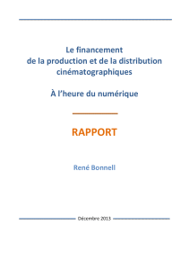 Télécharger Le financement de la production et de la distribution cinématographiques à l'heure du numérique au format PDF, poids 1.58 Mo