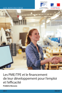 Les PME/TPE et le financement de leur développement pour l’emploi et l’efficacité