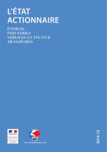 Télécharger L'Etat actionnaire : rapport 2014-2015 au format PDF, poids 3.30 Mo