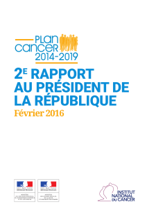 2 9 RAPPORT AU PRÉSIDENT DE