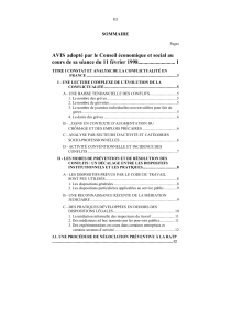 Télécharger Prévention et résolution des conflits du travail : avis au format PDF, poids 1.28 Mo