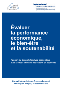 Évaluer la performance économique, le bien-être