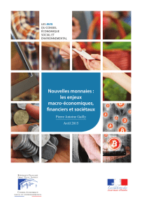 Nouvelles monnaies : les enjeux macro-économiques, financiers et sociétaux