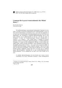 Bulletin d’analyse phénoménologique IV 3, 2008 (Actes 1), p. 239-251
