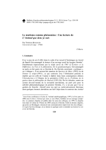 Bulletin d’analyse phénoménologique X 11, 2014 (Actes 7), p. 120-150