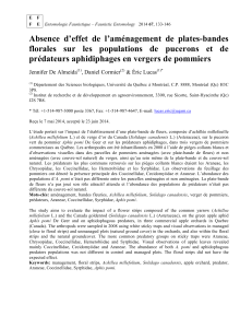 Absence  d’effet  de  l’aménagement  de ... florales  sur  les  populations  de ...