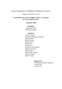Conseil Supérieur d’Hygiène Publique de France