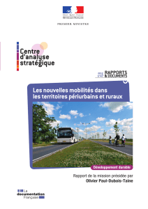 Télécharger Les nouvelles mobilités dans les territoires périurbains et ruraux au format PDF, poids 3.46 Mo