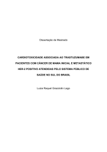 Dissertação de Mestrado CARDIOTOXICIDADE ASSOCIADA AO TRASTUZUMABE EM