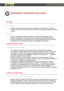 Développer l`organisation par projet