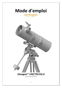 Mode d`emploi Omegon® 150/750 EQ-4