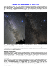 image du mois de septembre 2015 : La Voie Lactée