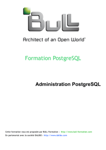 Administration PostgreSQL