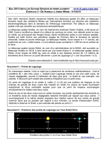 Document 1 : Points de Lagrange Document 2 : Positions des points