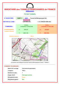 62487.1 - Inventaire des tunnels ferroviaires Français