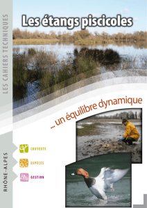 Les étangs piscicoles - Conservatoire d`espaces naturels Rhône