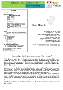 Bourg-Charente - Observatoire Régional de l`Environnement Poitou